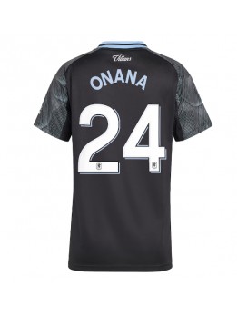 Billige Aston Villa Amadou Onana #24 Bortedrakt Dame 2025-26 Kortermet